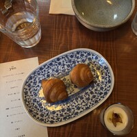 Bistro yen - ミニクロワッサン　べったら漬け