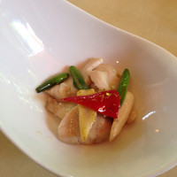 礼華 - ランチ 珊瑚のお魚とキノコの炒め物