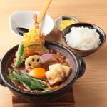 ふじ乃 - 料理写真:天ぷら味噌煮込みごはんセット