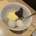 そば処 善左衛門 - クリームあんみつ