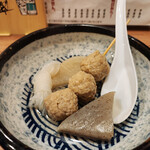 生ビール199円とおでん500円食べ放題 のれん - おでん～☆