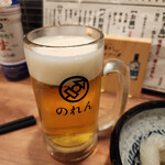 生ビール199円とおでん500円食べ放題 のれん - 生ビール～☆