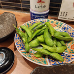 生ビール199円とおでん500円食べ放題 のれん - 枝豆～☆