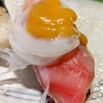 いちば寿司 - ふかフカセットのもうか生ハム握り