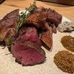 MAKIBI YUI - ラムチョップ　ミスジ　牛タン　鹿肉