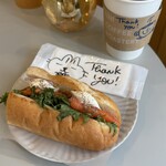 UNI COFFEE ROASTERY - ドリップコーヒー（640円）  サンドイッチ（780円）