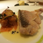 レストラン コバヤシ - 秋田産アマダイの蒸し物キャビア入りバターソース