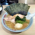 横濱ラーメン あさが家 - ラーメン1000円濃いめ多め。海苔増し150円+＠