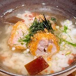 京町堀 なかむら - カツ入り梅茶漬け③