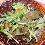 京町堀 なかむら - 梶谷農園のベビーリーフサラダ②