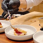 京町堀 なかむら - 鰹のレアカツ②