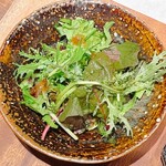 京町堀 なかむら - 梶谷農園のベビーリーフサラダ①