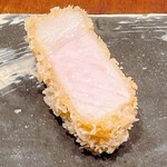 京町堀 なかむら - 「蔵尾ポーク」のロース②