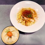 Ramen Ao - ゴマカラマゼソバ+炙りえんがわ丼