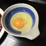 焼肉めお - 生卵、といて肉につけて食べる！