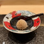 鮨 しみず - 黒糖シャーベット