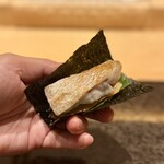 鮨 しみず - 手巻き（のどぐろ・からすみ）