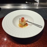 銀座 鉄板焼き ステーキ K-sio - 桃のシブースト