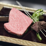 銀座 鉄板焼き ステーキ K-sio - 最高級A5銘柄牛サーロインステーキ