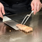 銀座 鉄板焼き ステーキ K-sio - ベストな美味しい焼き加減でした！