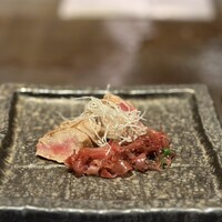 鉄板焼 雅 銀座 - マグロの炙り