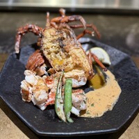 鉄板焼 雅 銀座 - 大伊勢海老の鉄板焼き