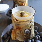 プレゼンテ スギ - 8.スズキの生ハム（メニュー外）