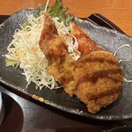海鮮茶屋 一鮮 - 【2025.8.8(金)】日替りランチのちくわフライとカニクリームコロッケ