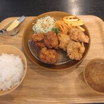 唐揚げ定食（大）