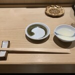 銀座鮨処 まぐろ相馬水産 - しじみの澄まし汁