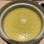 鮨つぐ - とうもろこしと掛け流しの茶碗蒸し