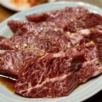 炭火焼肉ホルモンさわいし - 和牛特選サガリ（¥4,800）