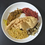 ファミリーケータリン - キレイなカレー。いい汗かけました。