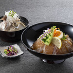 波の綾 - 白身づくしの漬け丼