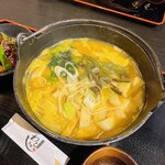 昇仙峡 甲州郷土料理 ほうとう・うなぎ わらじ - 田舎ほうとう ミニ鳥もつ煮セット