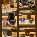 鮨 ともあき - 乾杯でビール✨️
その後は半合ずつ、日本酒を✩⋆*॰¨̮⋆✨️
田酒✨️
作✨️
新政✨️
最後に✩⋆*॰¨̮⋆｡˚
加茂錦 荷札酒 月白✨️(スタッフのお姉様おすすめのお鮨に合う淡麗辛口で良いお酒を紹介頂けました)