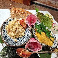 きりゅう - 毛ガニ・うに