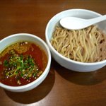 麺屋 高橋 - 辛つけ麺 1.5玉の温麺