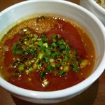 麺屋 高橋 - 辛つけ麺 つけダレのアップ