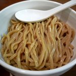 麺屋 高橋 - 辛つけ麺　1.5玉の温麺のアップ