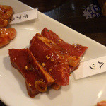 蓮屋 - 「おまかせホルモン」　９８３円　ハツ