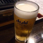 蓮屋 - 生ビール（アサヒスーパードライ）　５１８円