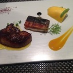 レストラン バカール - 2014,09 うなぎとフォアグラのマリアージュ+マンゴー