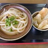 手打ちうどん 尾崎 - 冷かけ大 450円　天ぷら盛り 160円