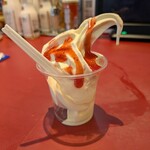 丸源ラーメン - 追加でいただいたカップいちご