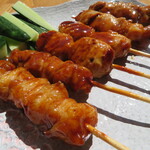 銀座惣菜店 - 料理写真:ぼんじり串＆チーズつくね串＆ひな肉串
