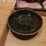 中華蕎麦 とみ田 - 青唐辛子(刻み味付き)