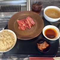 にくずき - 国産牛切り落としカルビ焼き肉定食