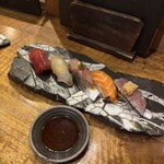 鮨げん家 - 握り５種盛り