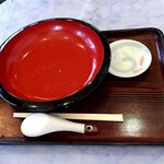 そば処 久楽 - 勿論綺麗✨に完飲❗完食❗❗
